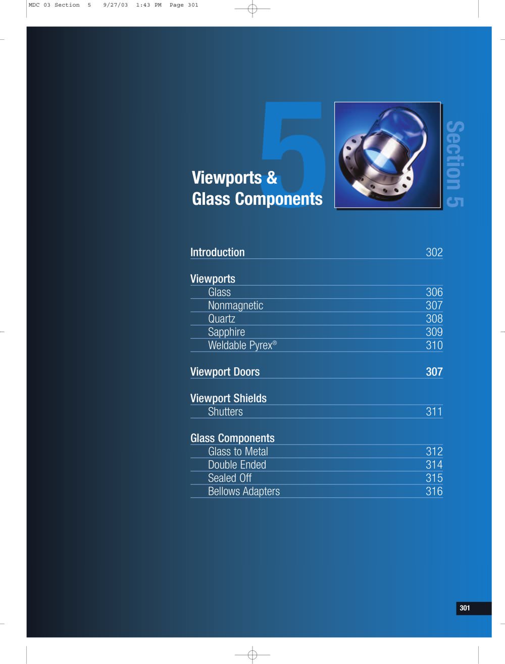 Viewports & Glass Components - MDC vacuum products