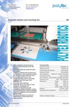 automatic swatch mounting line