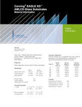 EAGLE XG� Material Information Sheet