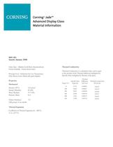 Jade� Material Information Sheet  