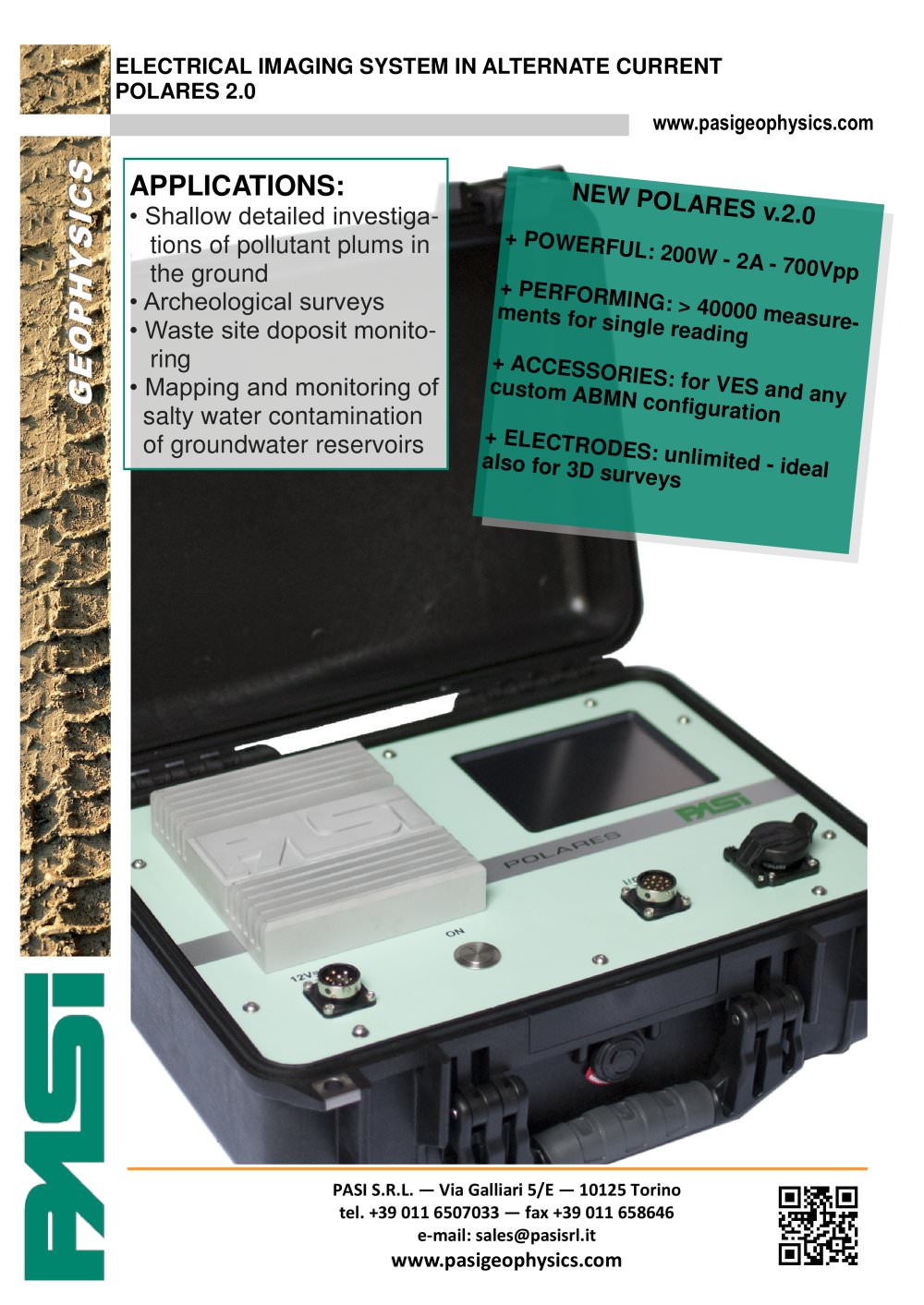 NEW ELECTRICAL IMAGING SYSTEM IN ALTERNATE CURRENT MOD. POLARES - P.A.S.I.