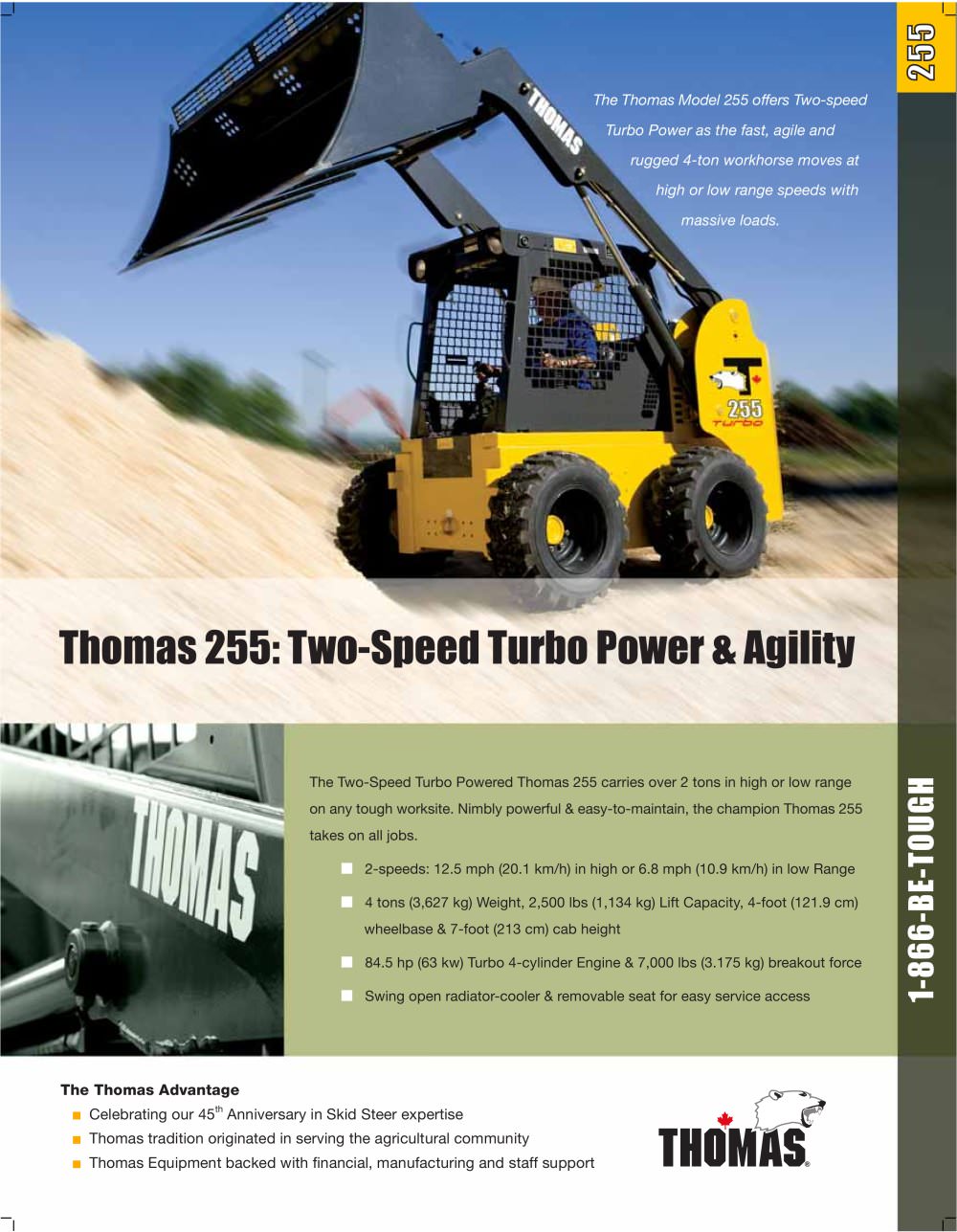 Model 255 Brochure - Thomas Equipment Inc.