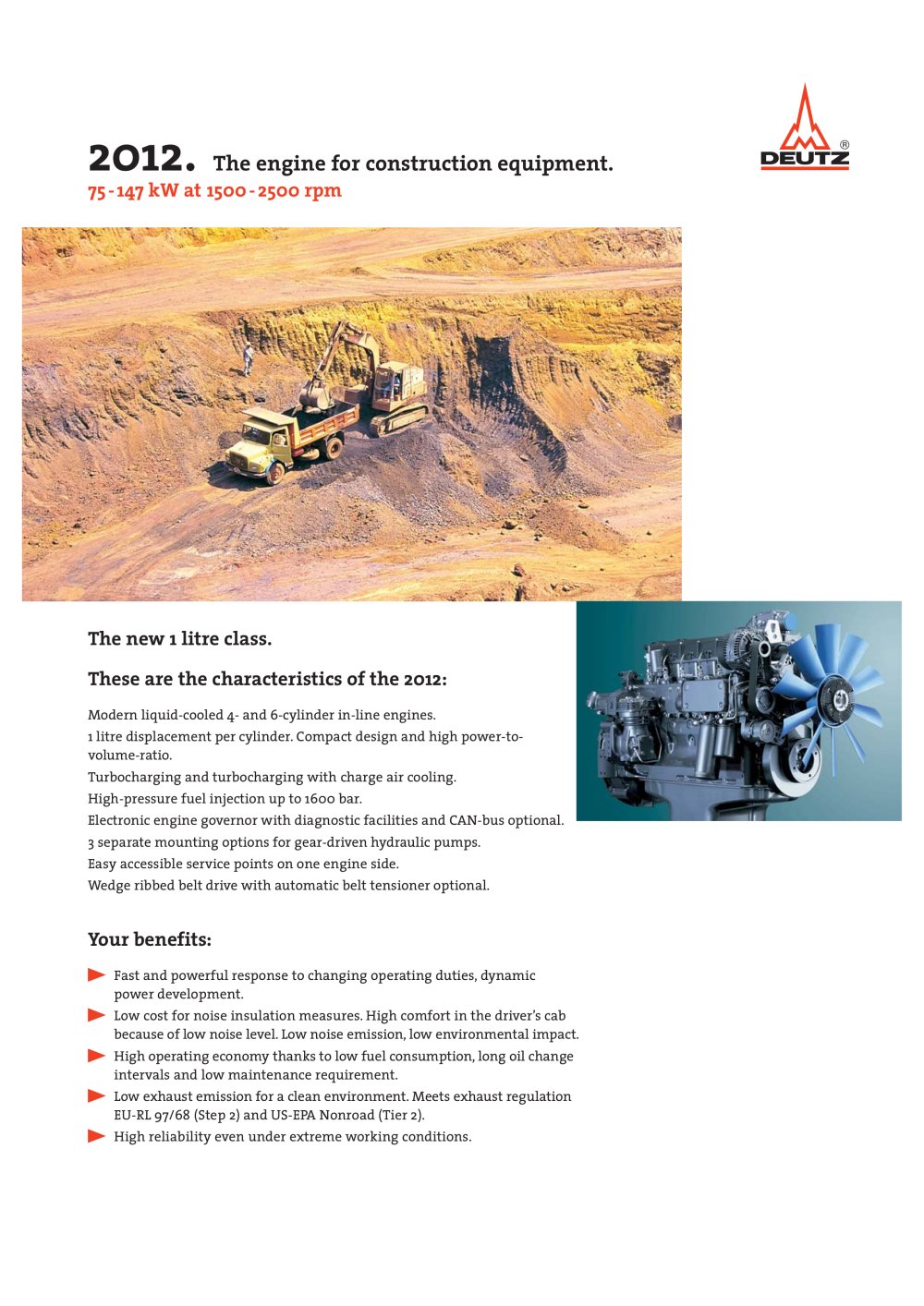 2012 The construction equipment engine - DEUTZ
