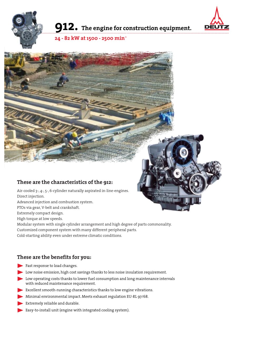 912 The construction equipment engine - DEUTZ