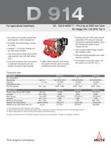 D 914 The agricultural equipment engine