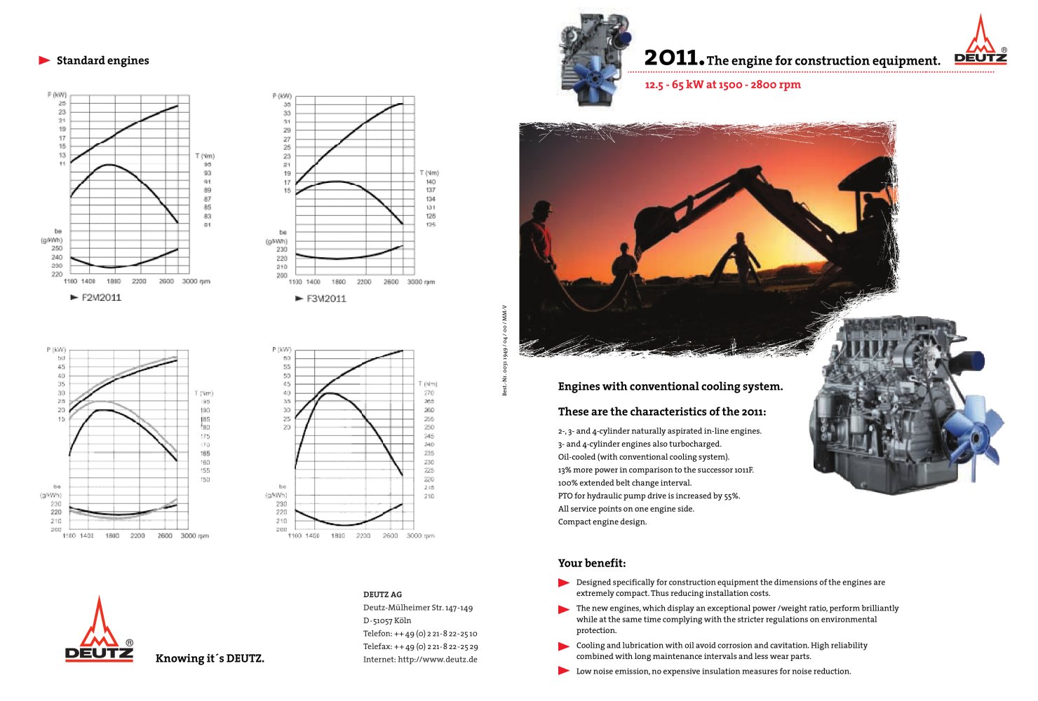 M 2011 The construction equipment engine - DEUTZ