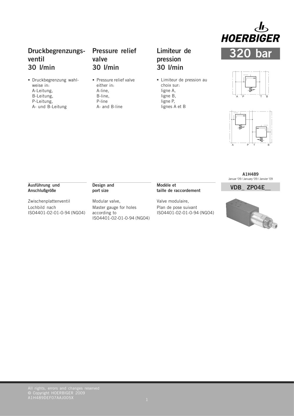 Modular valves - HOERBIGER Automatisierungstechnik