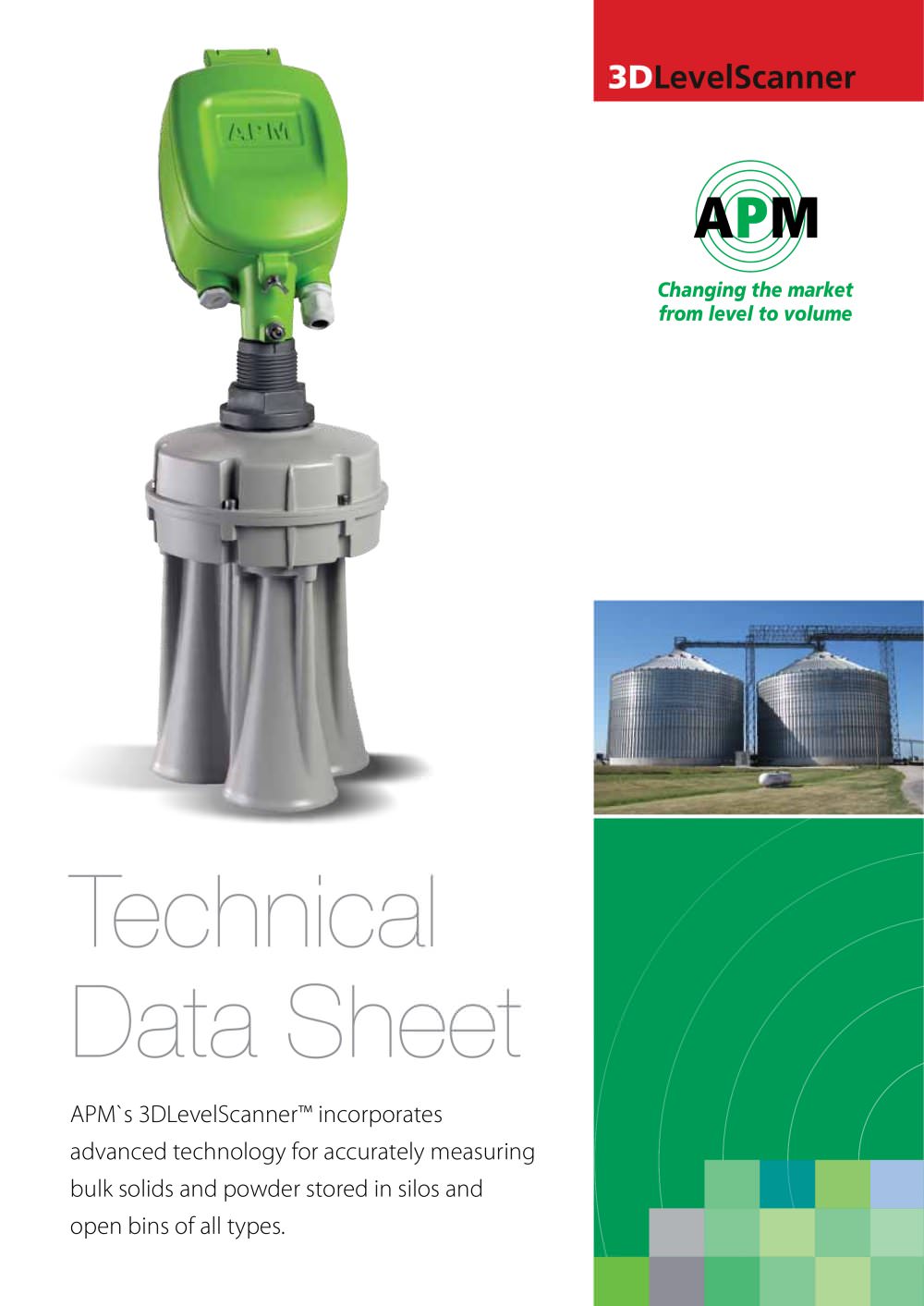 3DLevelScanner Technical Data Sheet - APM Automation Solutions Ltd.
