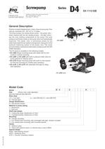 High & Medium pressure pumps D4