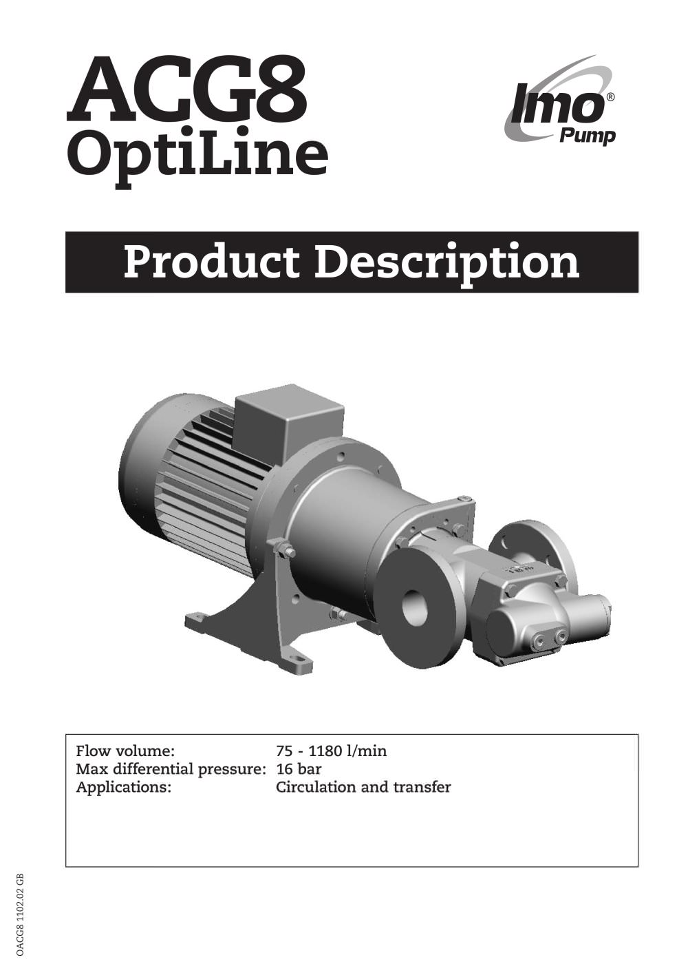 Low pressure pumps Opti Line ACG - IMO PUMP