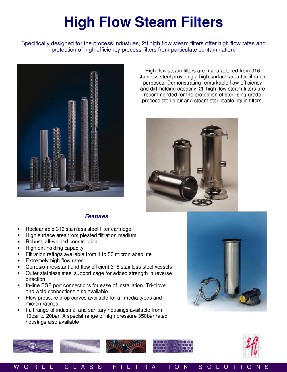 sterile steam filter - Porvair