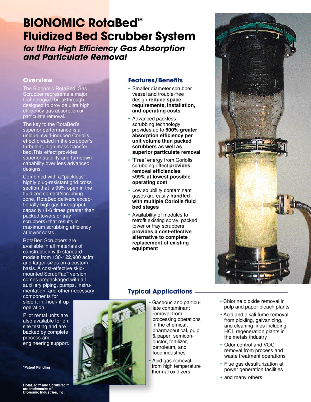 RotaBed�Fluidized Bed Scru bber System - bionomicind