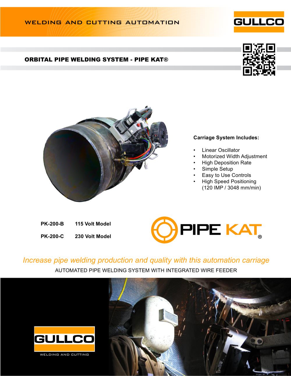 Orbital Welding System - Pipe KAT - Gullco International