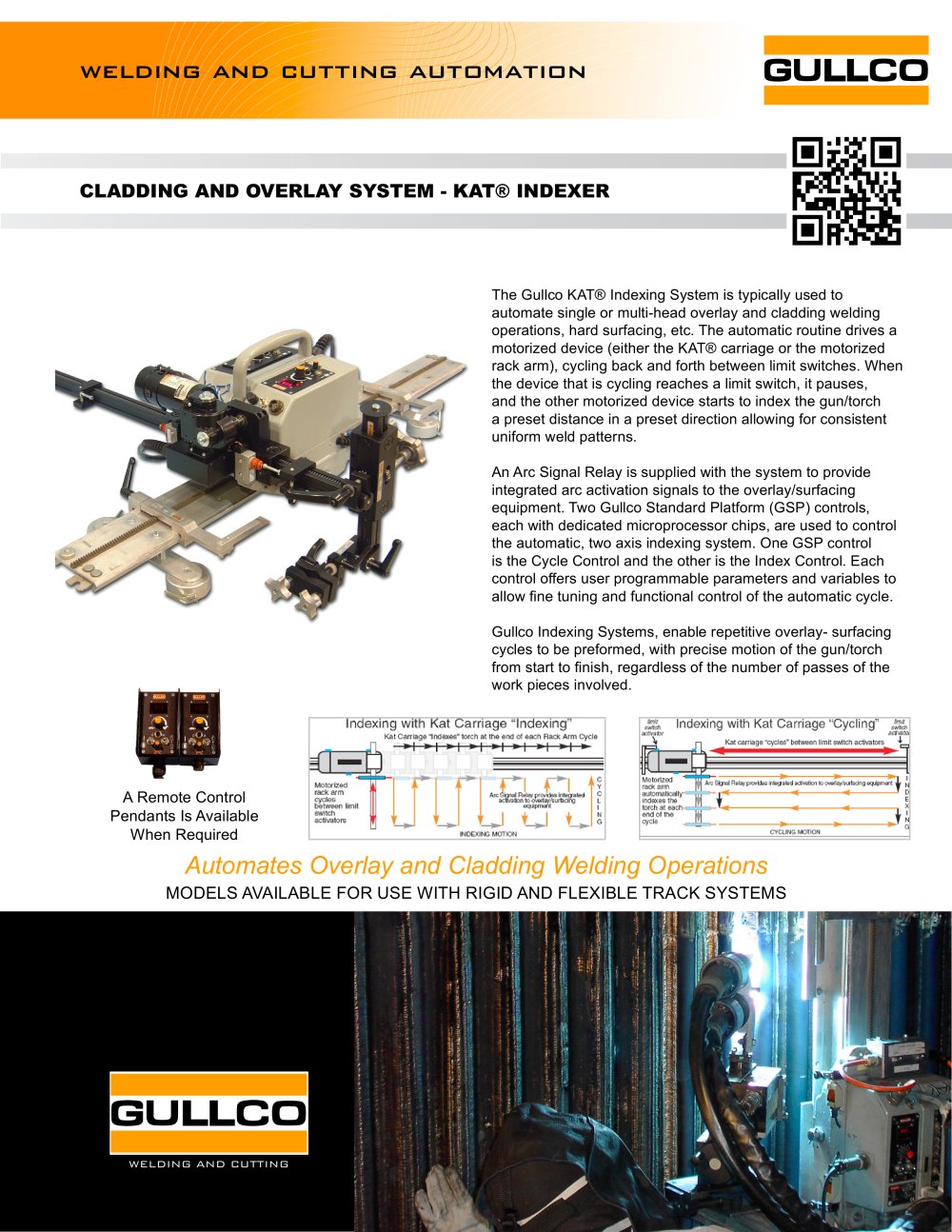 Weld Indexing/Cladding Carriage - KAT - Gullco International