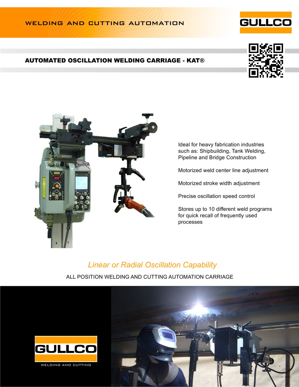 Weld Oscillation Carriage - KAT Oscillator - Gullco International