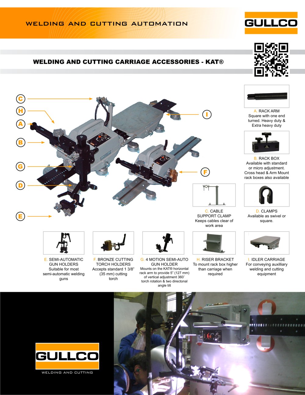 Welding Carriage Accessories - KAT Carriage - Gullco International