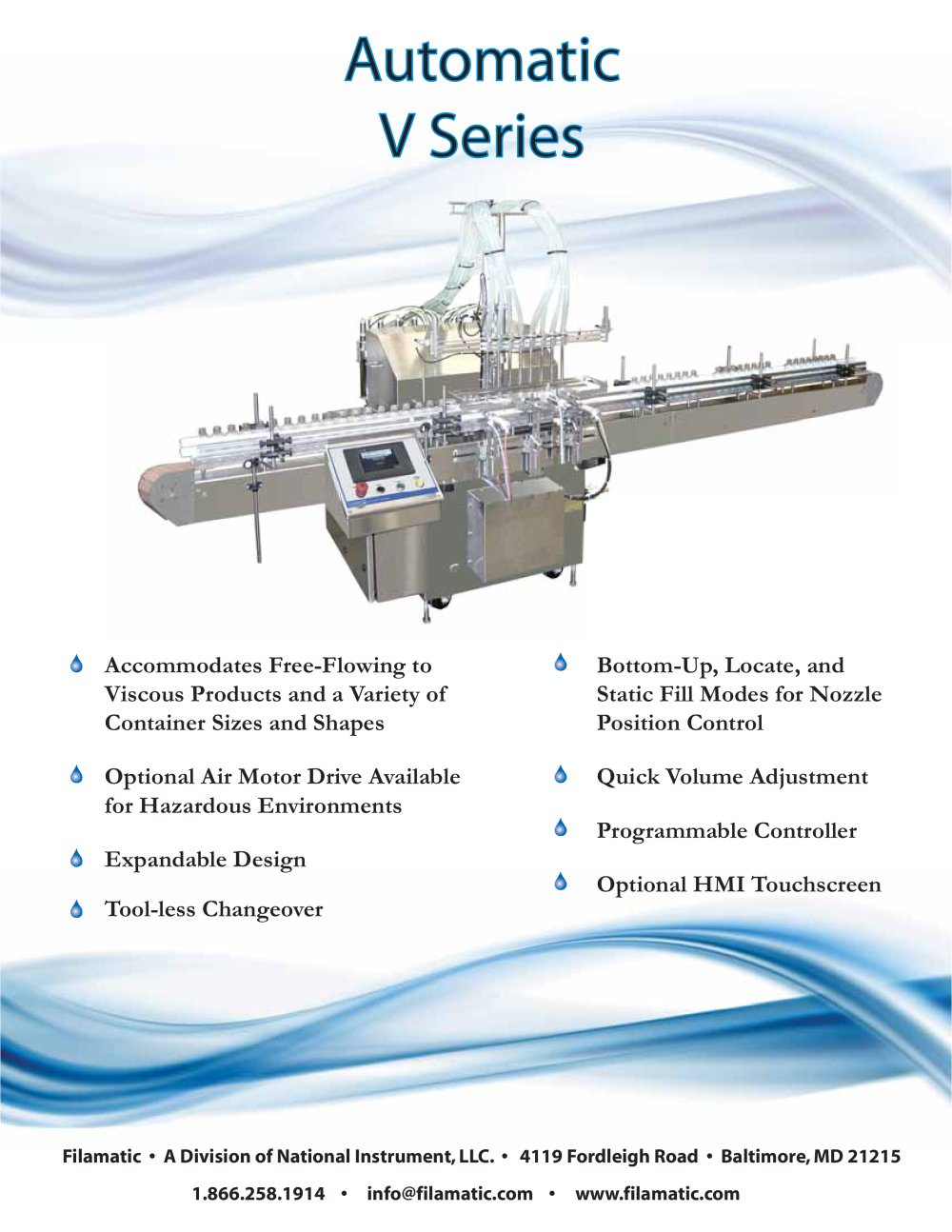 Automatic V Series Filling Machine - Filamatic