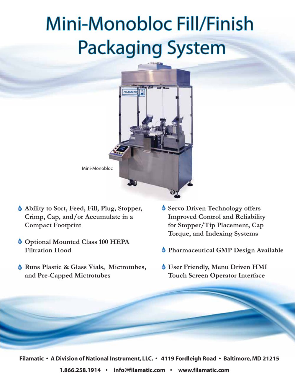 Mini-Monobloc Fill/Finish System - Filamatic