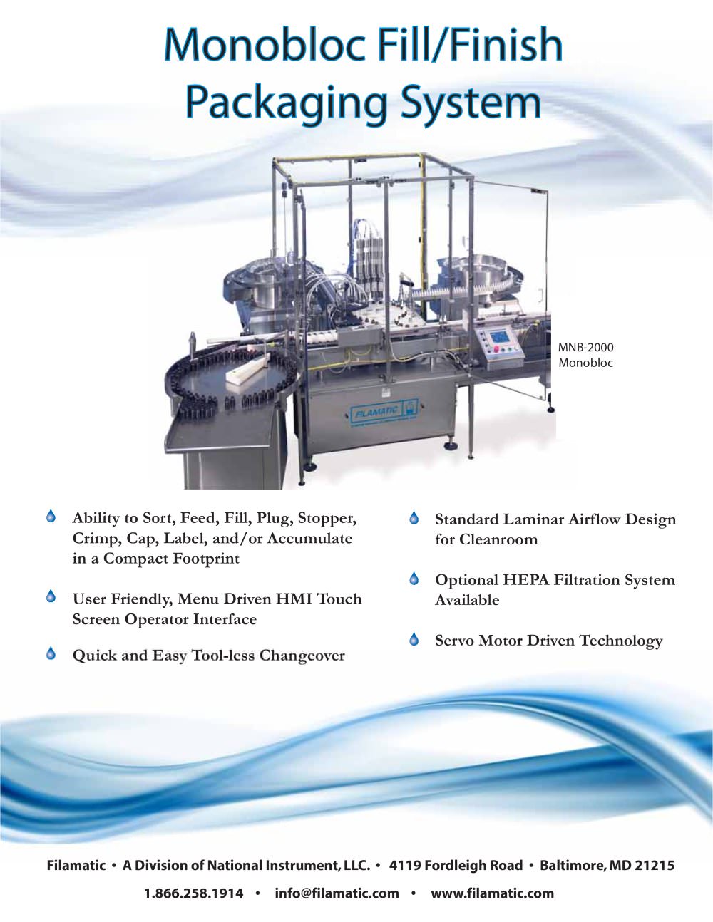 Monobloc Fill/Finish System - Filamatic