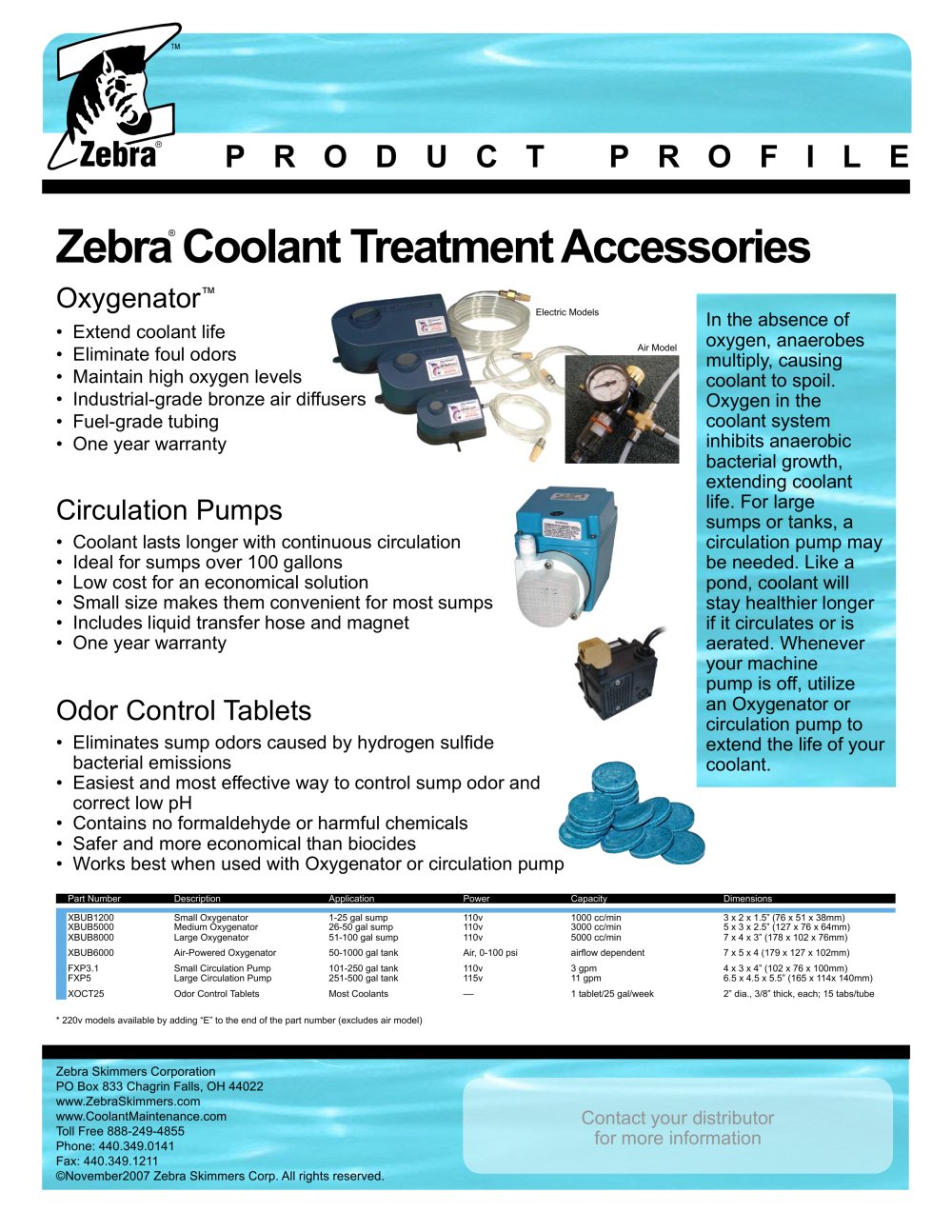 Circulation Pumps - Zebra Skimmers Corp.