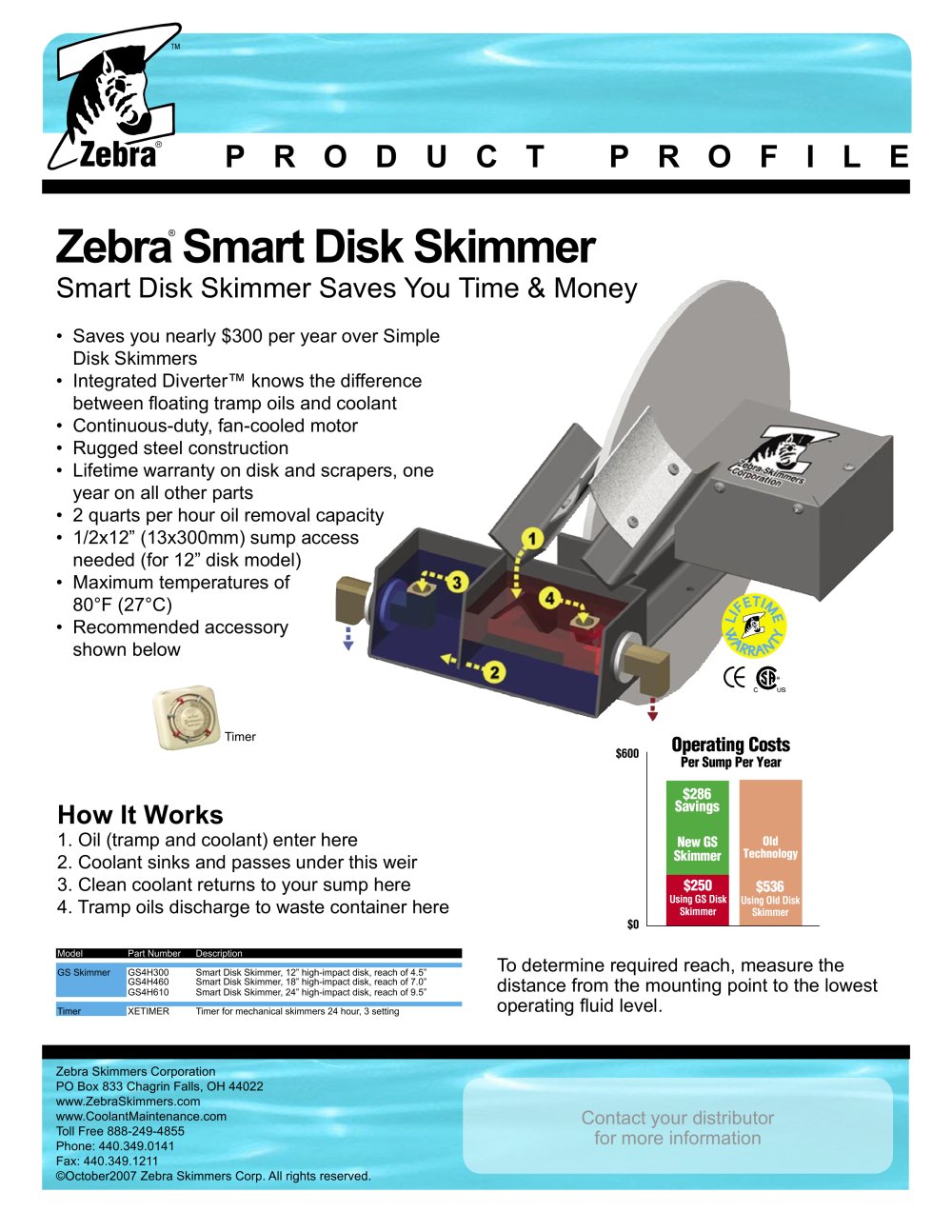 Disc Skimmer - Zebra Skimmers Corp.