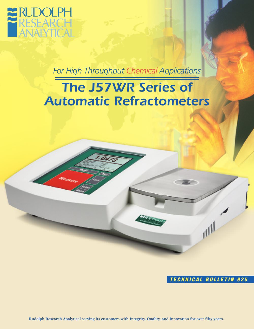 J57WR AUTOMATIC REFRACTOMETER - Rudolph Research Analytical