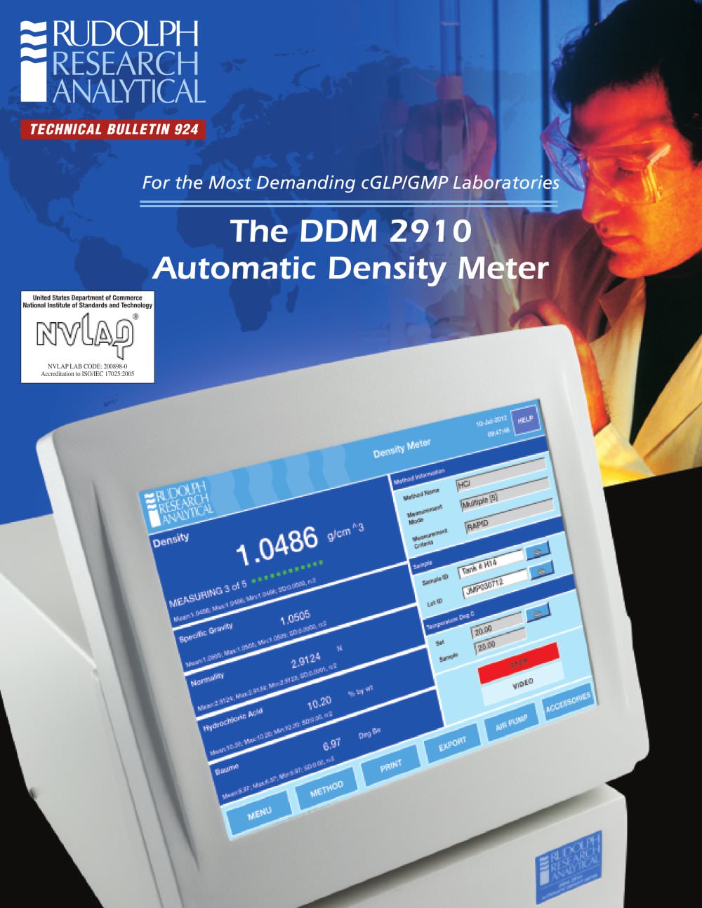 The DDM 2910 Automatic Density Meter - Rudolph Research Analytical