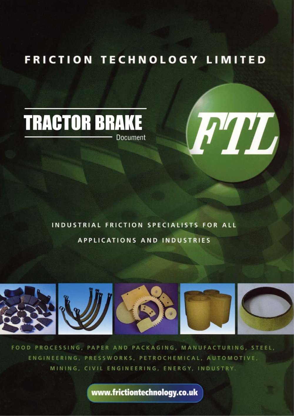 TRACTOR BRAKE - Friction Technologies