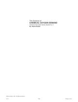 The Science of Chemical Oxygen Demand
