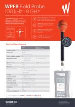 WPF8 - BROADBAND PROBE Measuring Electric Field from 100 kHz to 8 GHz 