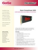 Razor CompuScope 16XX 16-Bit Family of Multi-channel Digitizers for the PCI Bus