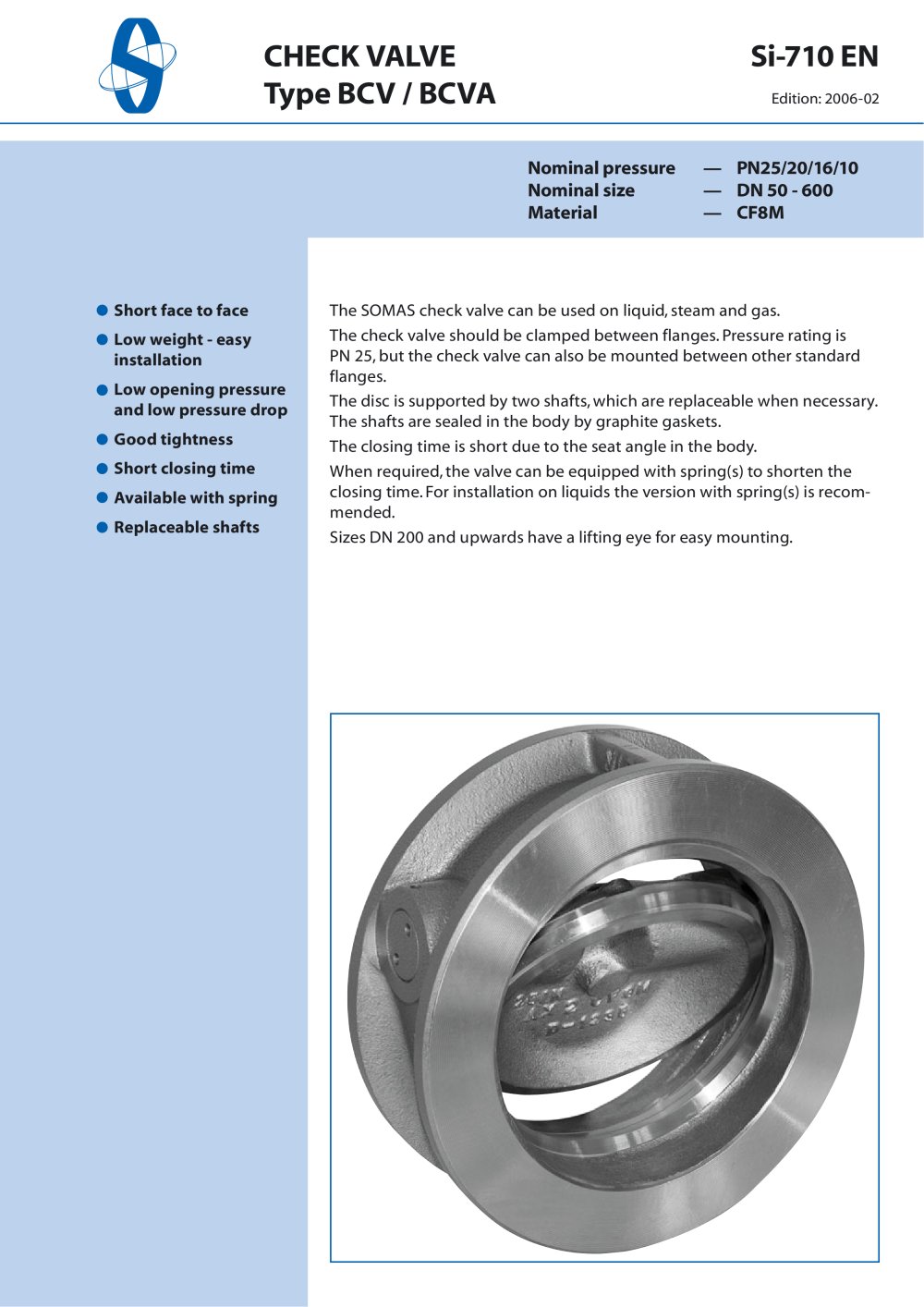 CHECK VALVE - SOMAS