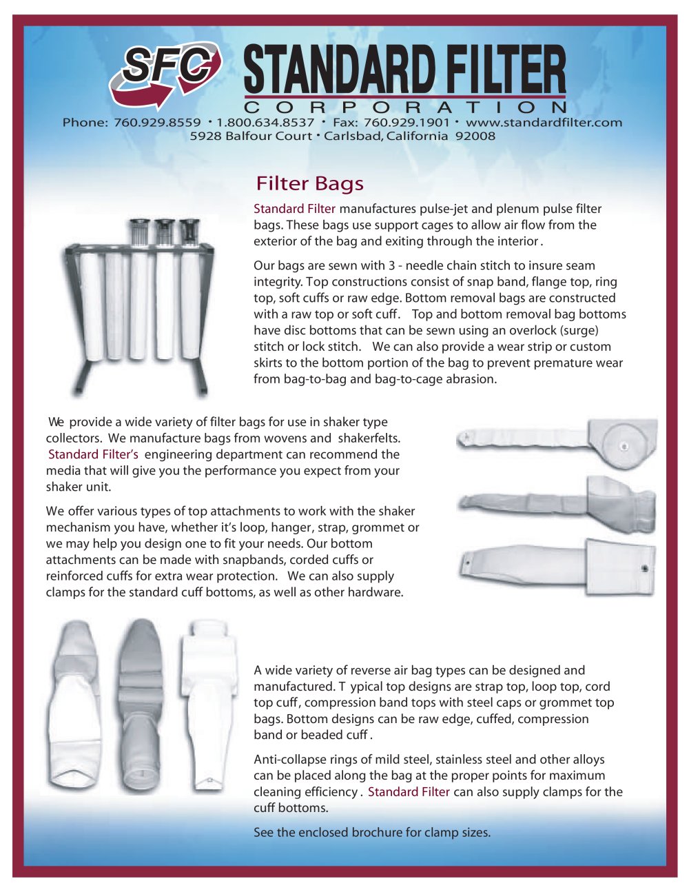 Filter Bags - Standard Filter Corporation
