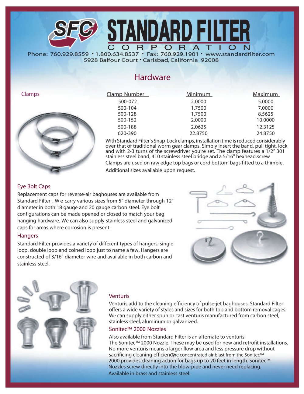 Hardware - Standard Filter Corporation