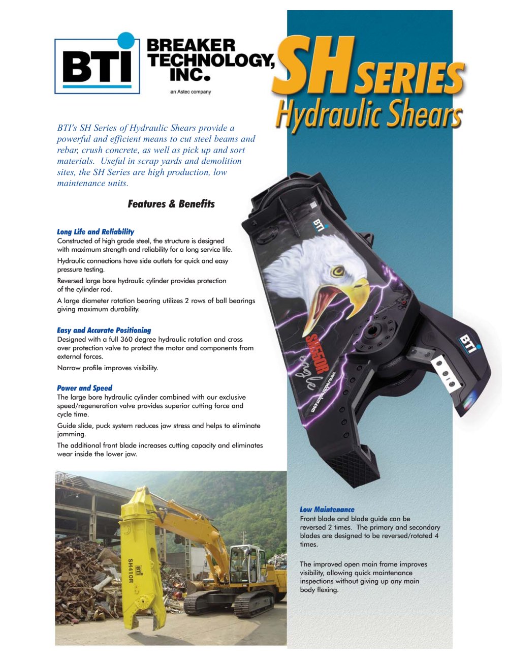 HS series Hydraulic shears - Breaker Technology, LTD.