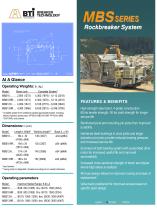MBS series Portable Rockbreakers