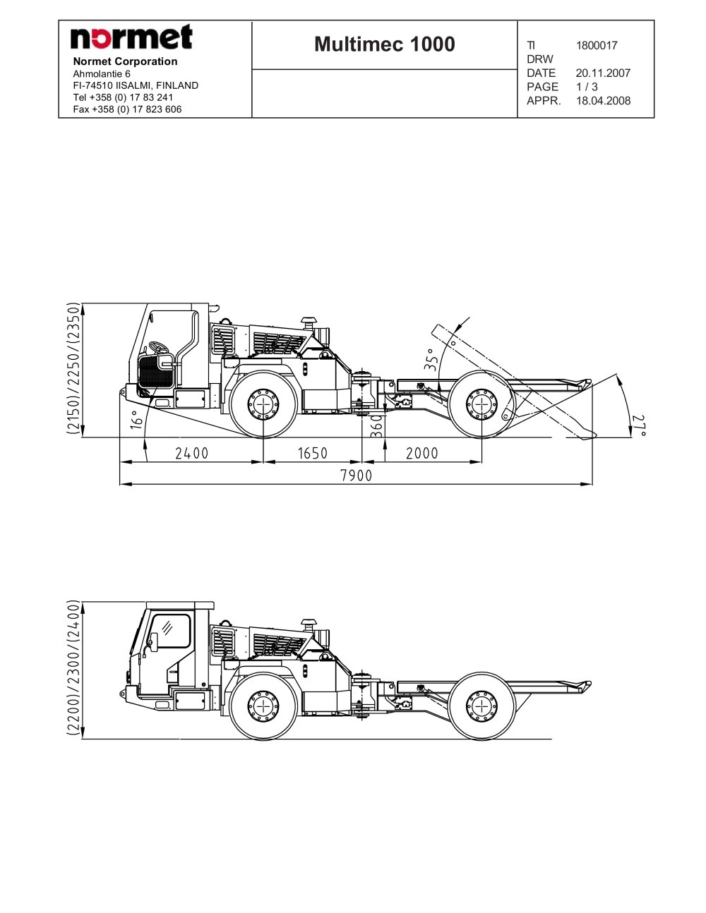 Multimec 1000 - Normet International Ltd.