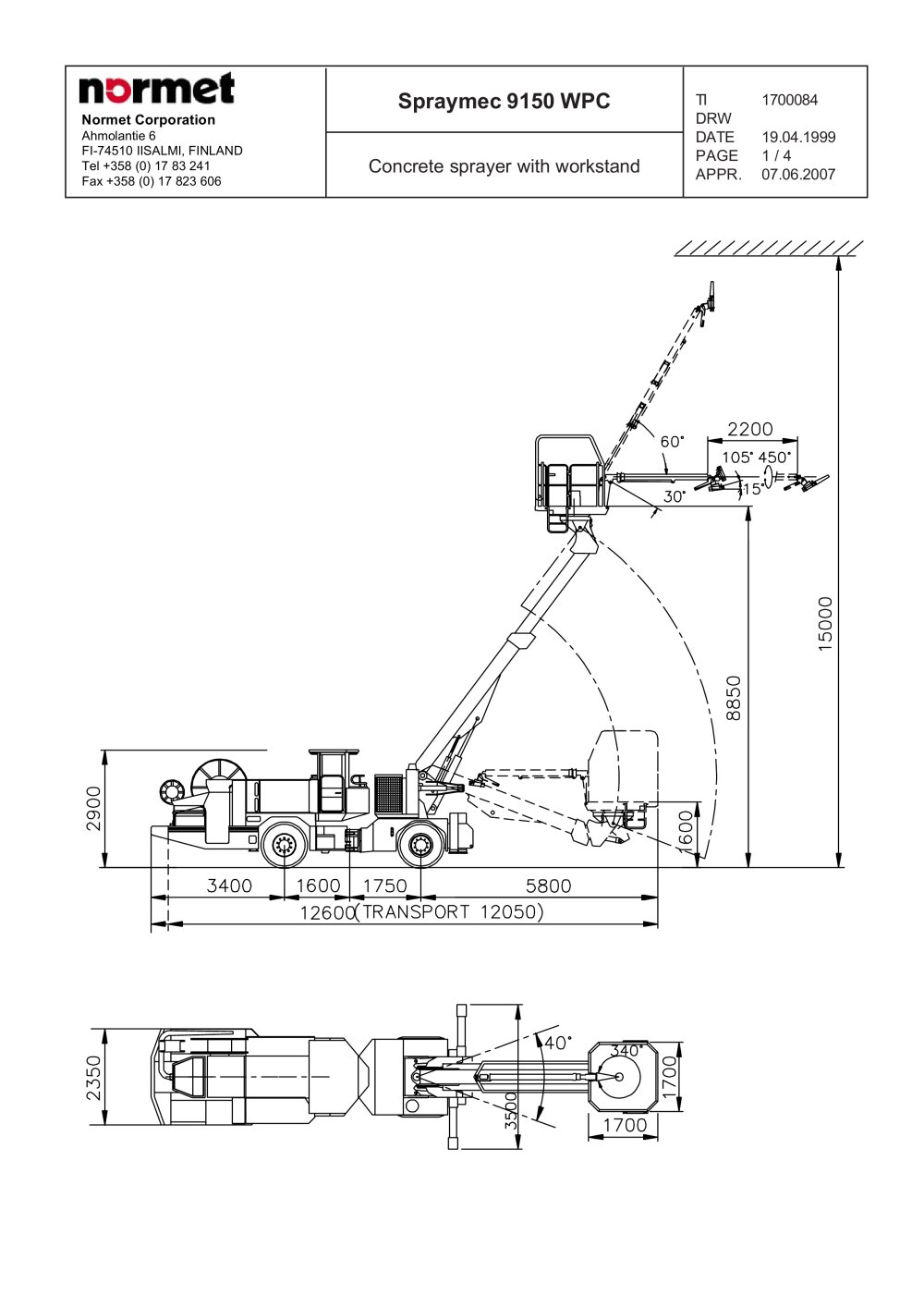 Spraymec 9150 WPC - Normet International Ltd.