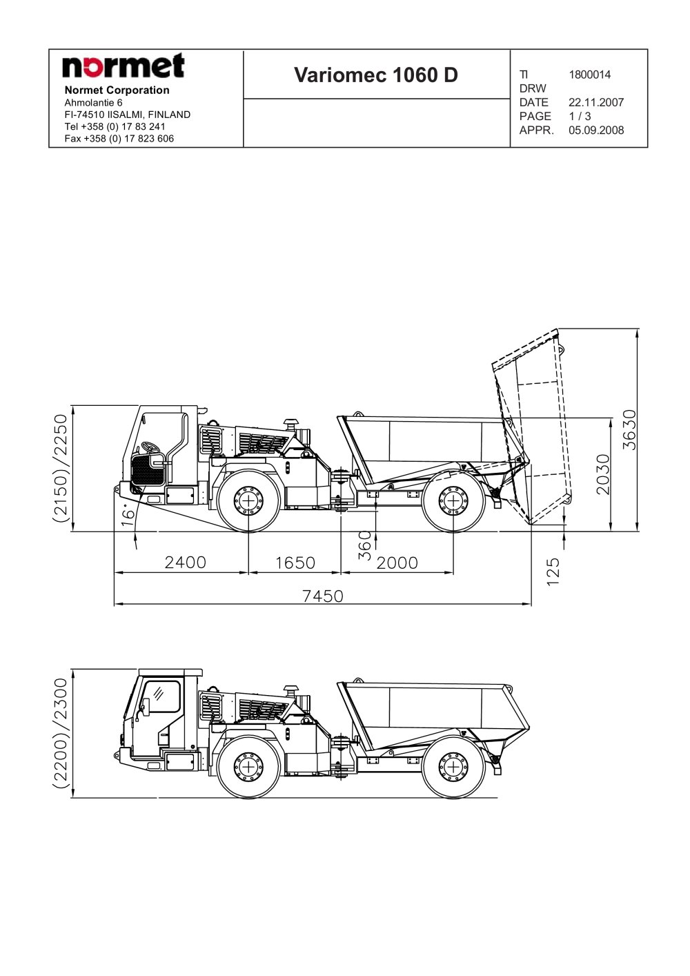 Variomec 1060 D - Normet International Ltd.