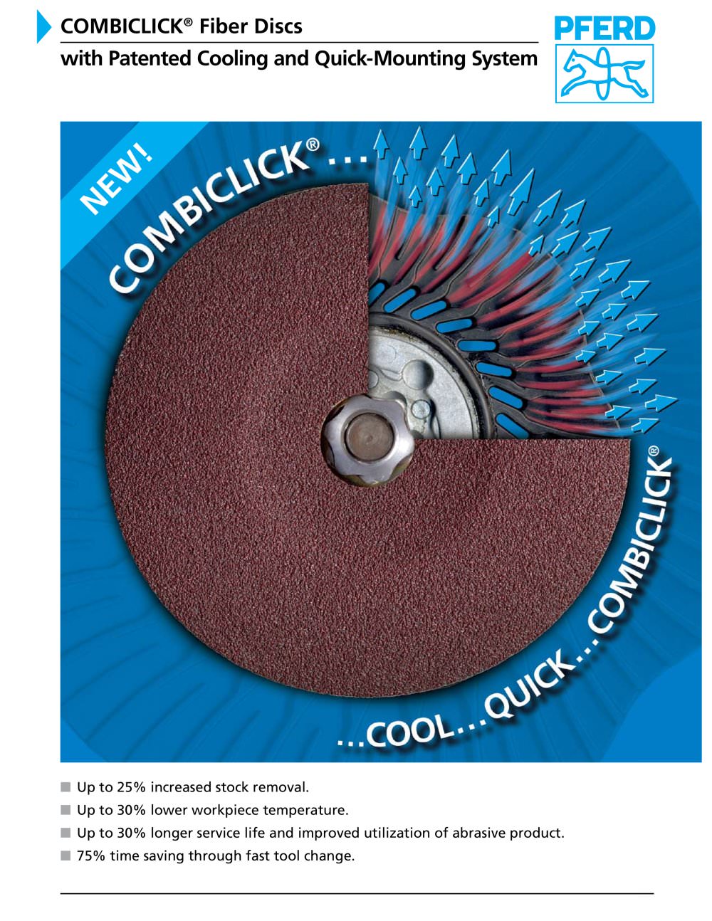 2008 COMBICLICK Quick-Change Fiber Discs - PFERD