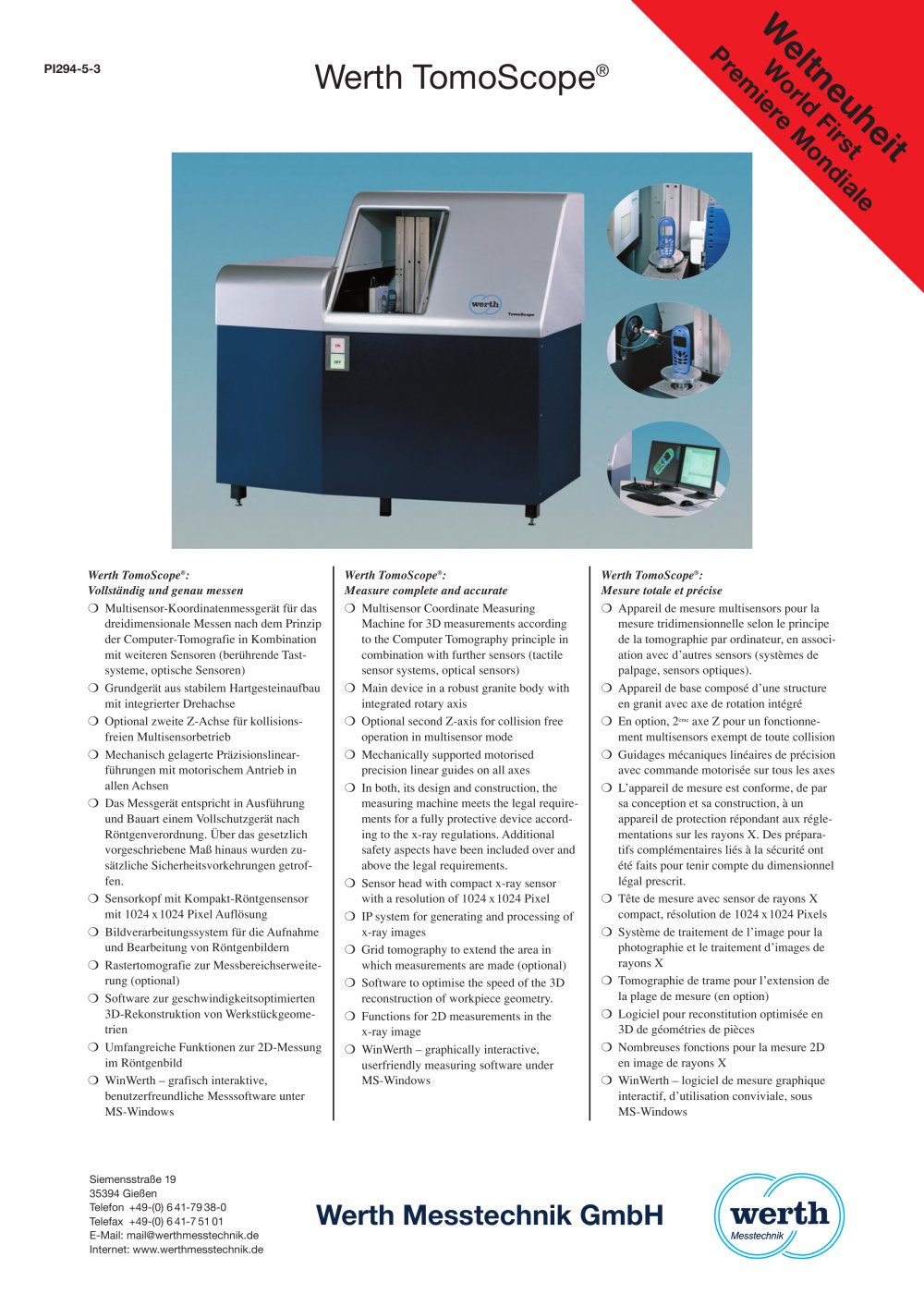 Werth TomoScope&reg; - WERTH MESSTECHNIK