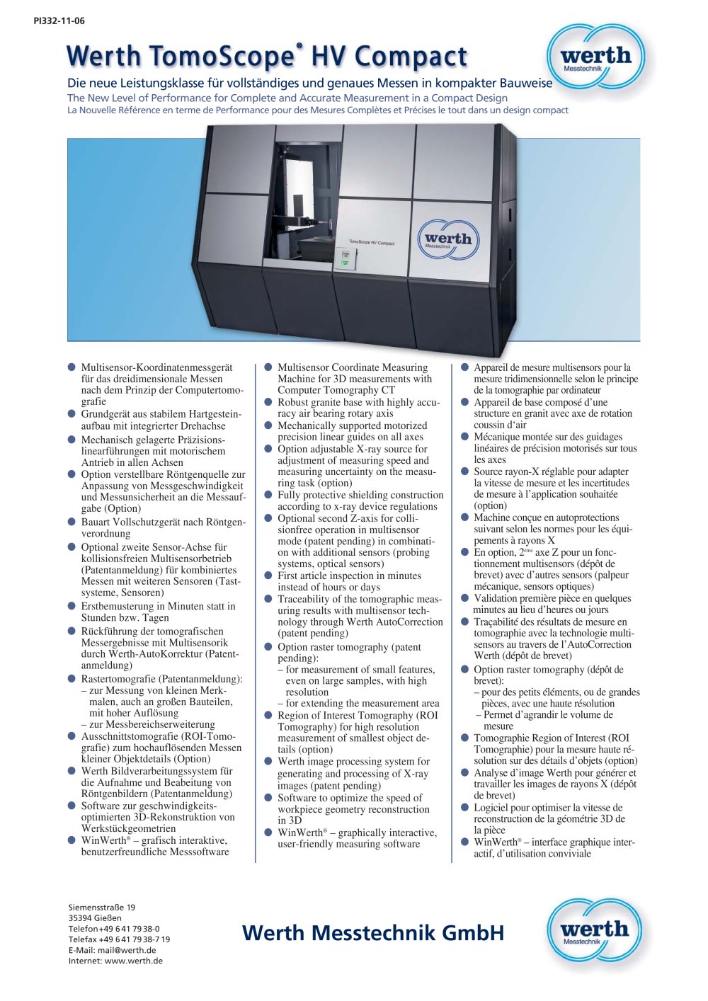 Werth TomoScope' HV Compact - WERTH MESSTECHNIK