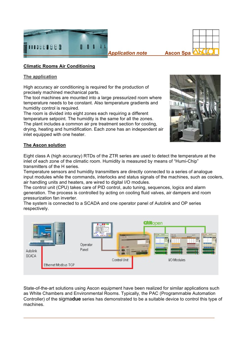 Climatic Rooms Air Conditioning - ASCON