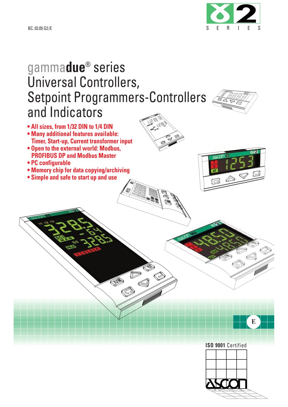 Gammadue Series - Universal Controllers, Programmable Setpoint-Controllers - ASCON