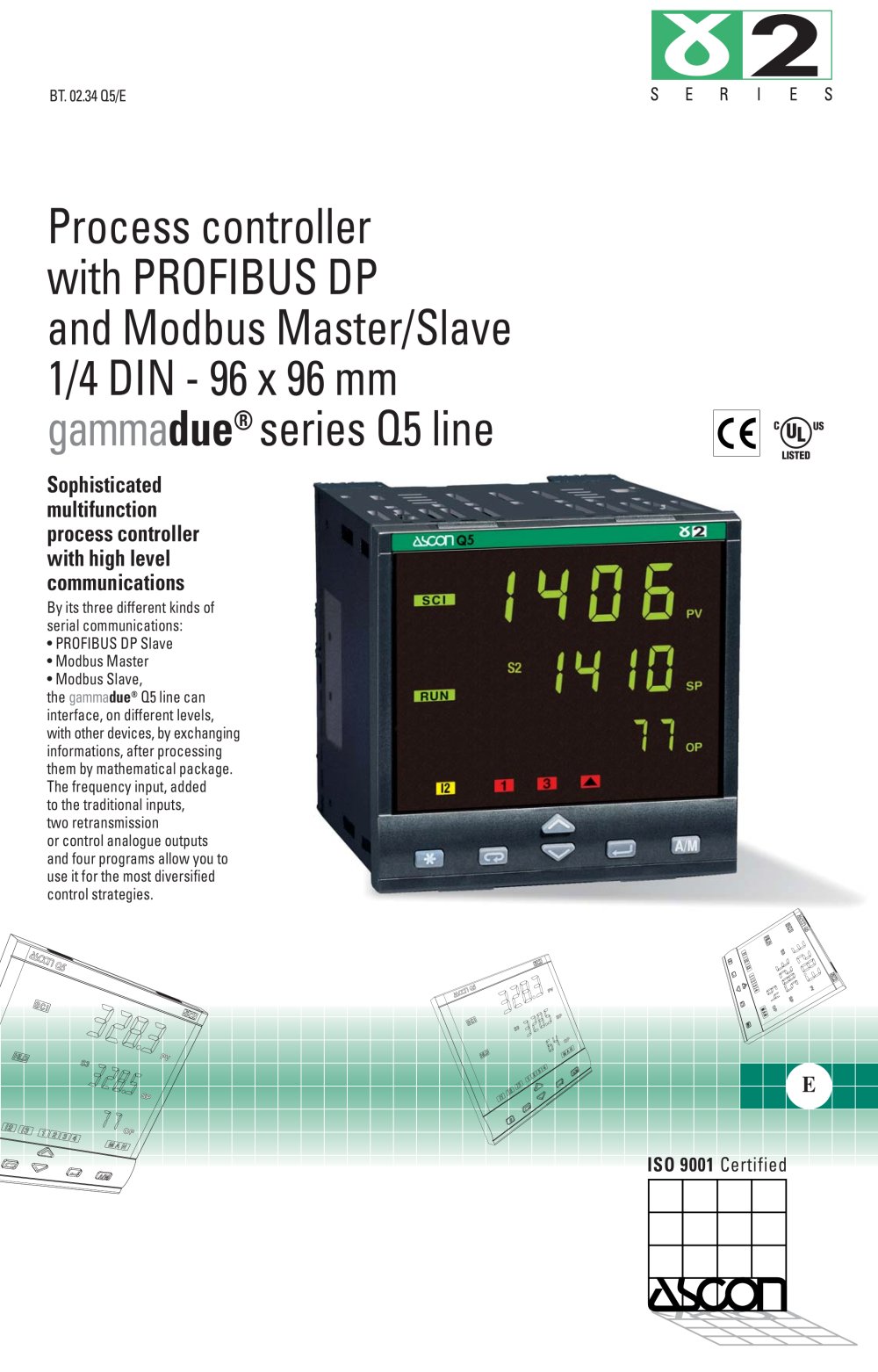 Process controller with PROFIBUS DP - ASCON