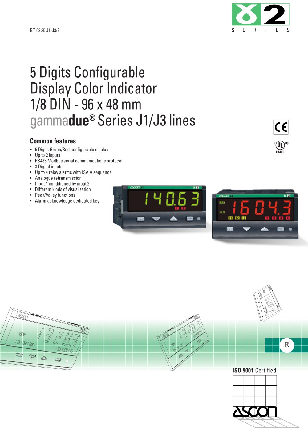 Temperature and Process Indicator - ASCON