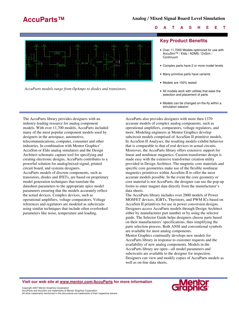 AccuParts� - Mentor Graphics
