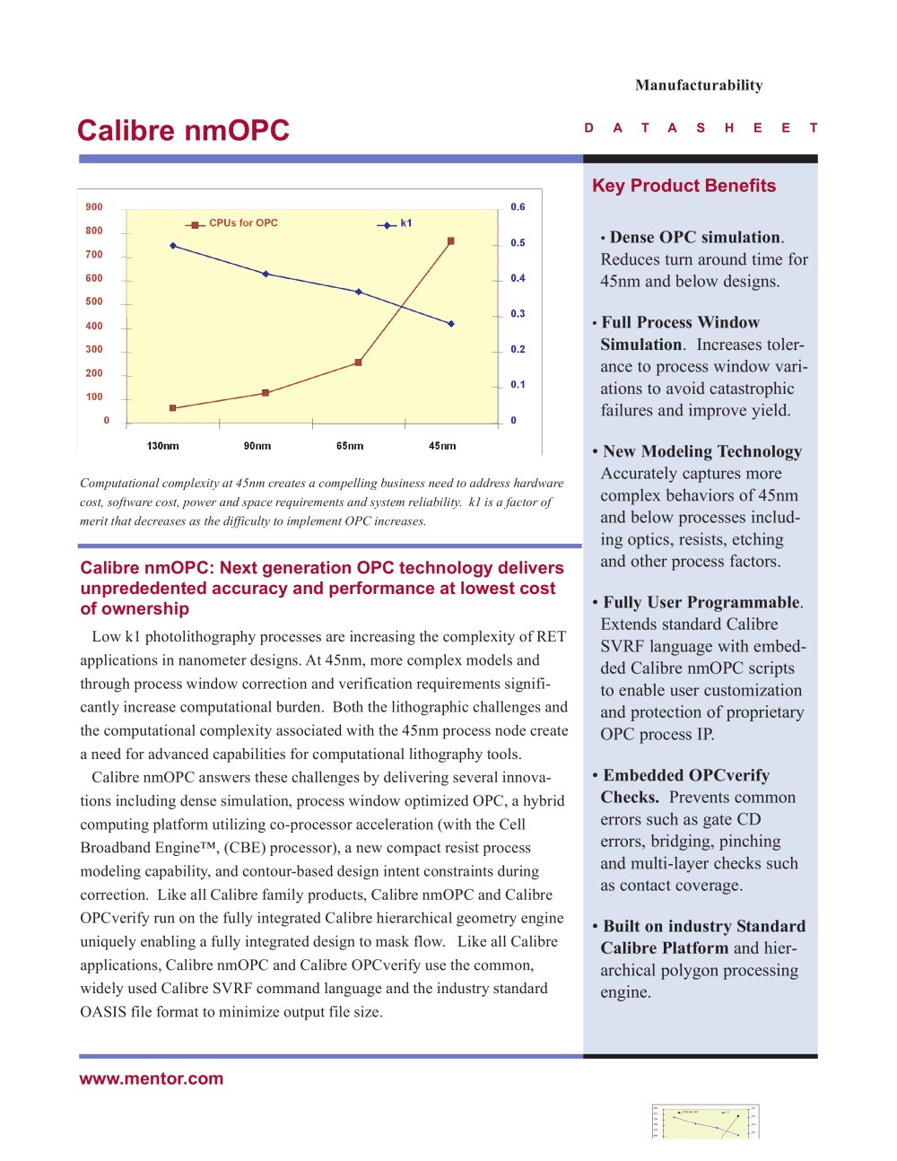 Calibre nmOPC - Mentor Graphics