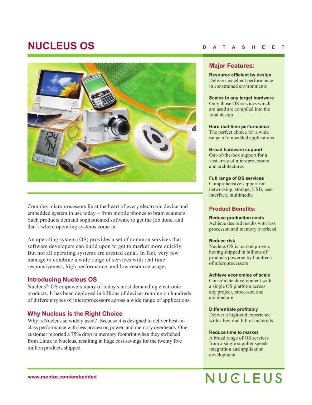 Embedded Systems Nucleus RTOS - Mentor Graphics