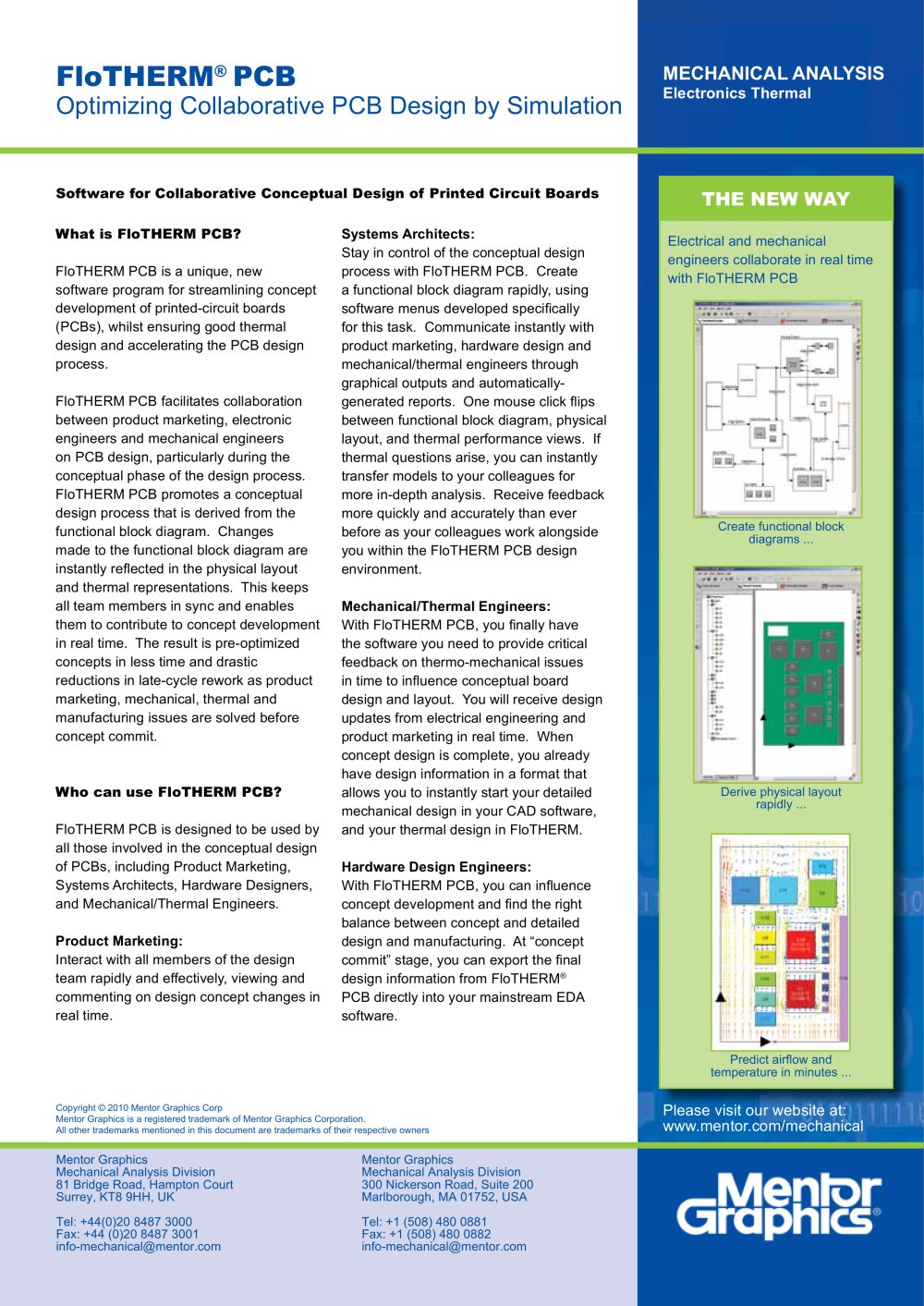 FloTHERM PCB - Mentor Graphics